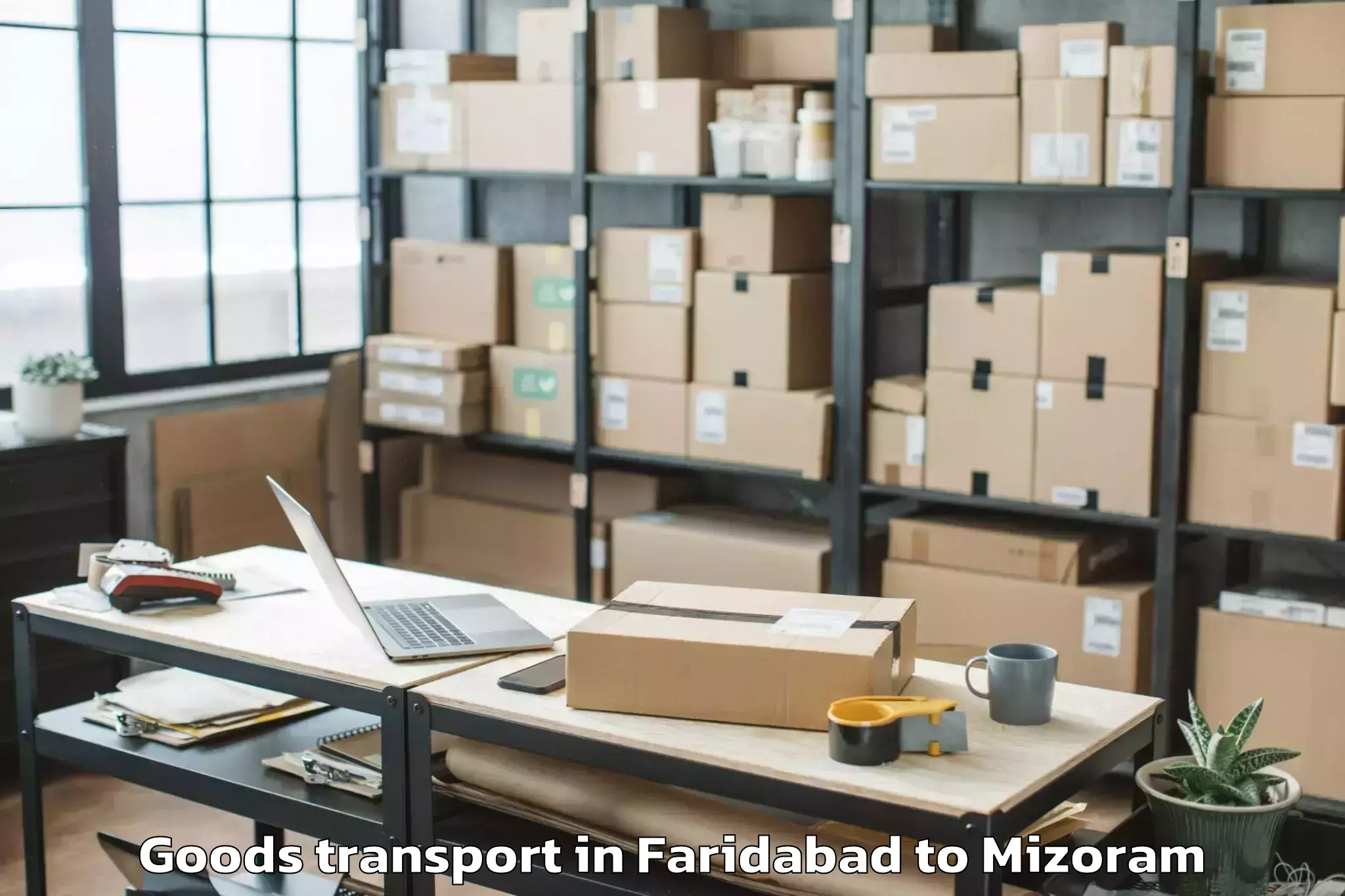 Affordable Faridabad to Mizoram University Aizawl Goods Transport